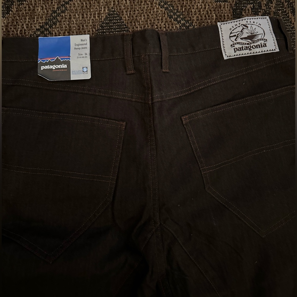 Patagonia NWT Men's Dark Brown Straight Hemp Jeans
